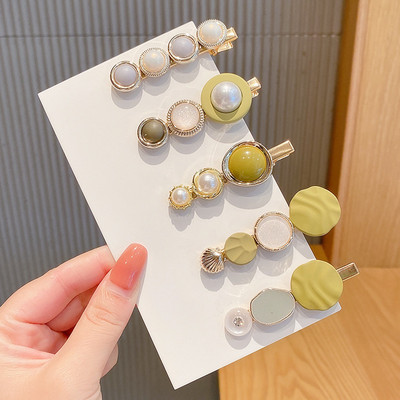 4/8 buc/pachet Seturi de agrafe de păr din perle aurii Agrafe de păr cu strasuri Agrafe drăguțe Agrafe de lux Accesorii de păr pentru femei