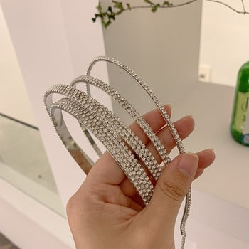 Bling Bling Rhinestone Hairbands για Γυναικείες Μακριές φούντες Φιόγκοι Κορεάτικες σχεδιαστές κεφαλόδεσμοι Αξεσουάρ για γαμήλια κορδέλα μαλλιών Δώρα