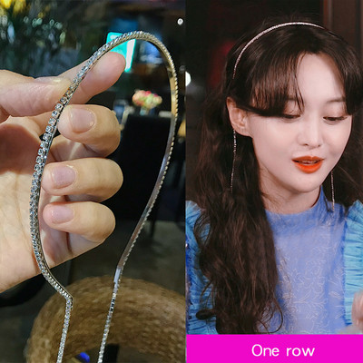 Bling Bling strasuri benzi pentru femei benzi lungi cu ciucuri fundite bentiță de designer coreean accesorii pentru nunta pentru păr