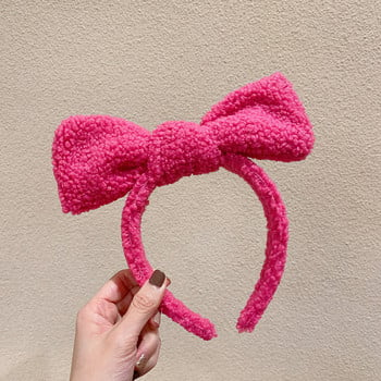 Fleece Bowknot Hairbands Girls Wash Face Lovely Headbands Cosplay Στολίδι Κρίκοι Ζώνες Κορεάτικη μόδα Μακιγιάζ Αξεσουάρ μαλλιών