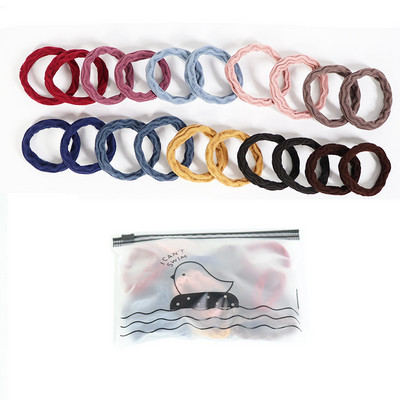 20db/szett lányoknak színes nejlon elasztikus hajhurok gyermek lófarok tartó Hajkötél Scrunchie fejfedő gyerek haj kiegészítők új