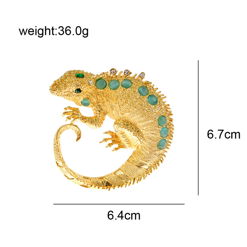 CINDY XIANG, metal vintage, șopârlă mari, ace de opal, pentru femei, broșe drăguțe cu animale, bijuterii, cadou bun, accesorii pentru haine 2021