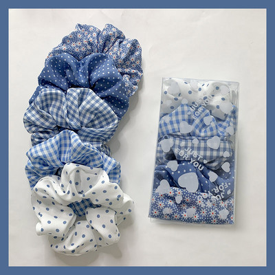 Pachet de 6/8 buc. Scrunchies de păr frânghie din satin Suporturi pentru coadă de cal pentru fete Benzi elastice pentru păr Accesorii pentru păr pentru femei