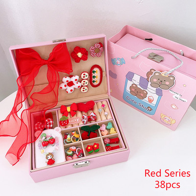 Seturi Accesorii De Păr Copii Pachet Cutie Cadou Pentru Fete Cado de Naștere Copii Drăguți Agrafe Coreeane Agrafe Agrafe