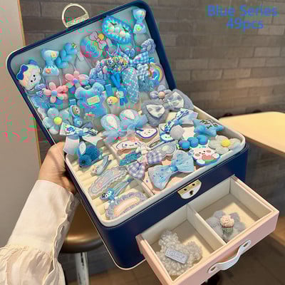 Seturi Accesorii De Păr Copii Pachet Cutie Cadou Pentru Fete Cado de Naștere Copii Drăguți Agrafe Coreeane Agrafe Agrafe