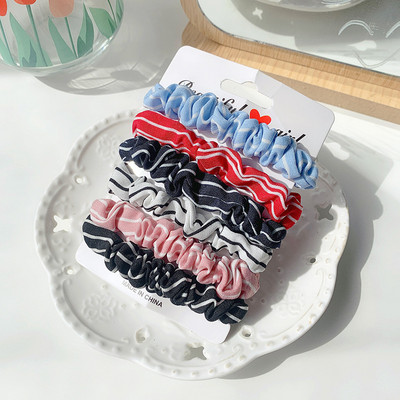 3/6 buc/set Ins Scrunchies de par Funie Satin Cravate Fete Suporturi pentru coada de cal Benzi de cauciuc Banda elastica pentru par Accesorii de par pentru femei