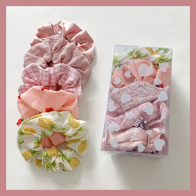 3/6 buc/set Ins Scrunchies de par Funie Satin Cravate Fete Suporturi pentru coada de cal Benzi de cauciuc Banda elastica pentru par Accesorii de par pentru femei
