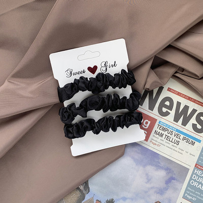 3/6 buc/set Ins Scrunchies de par Funie Satin Cravate Fete Suporturi pentru coada de cal Benzi de cauciuc Banda elastica pentru par Accesorii de par pentru femei