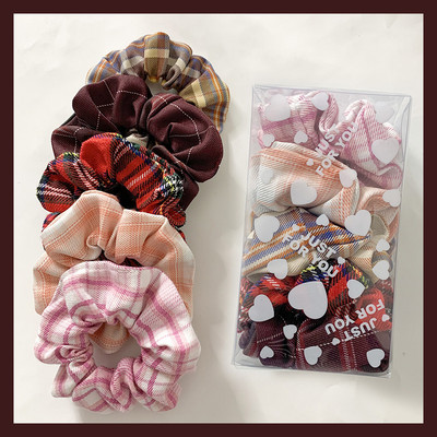 3/6 buc/set Ins Scrunchies de par Funie Satin Cravate Fete Suporturi pentru coada de cal Benzi de cauciuc Banda elastica pentru par Accesorii de par pentru femei