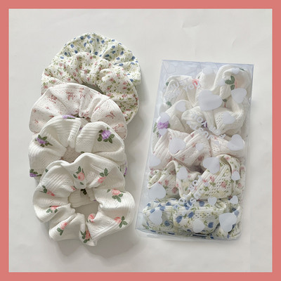 3/6 buc/set Ins Scrunchies de par Funie Satin Cravate Fete Suporturi pentru coada de cal Benzi de cauciuc Banda elastica pentru par Accesorii de par pentru femei