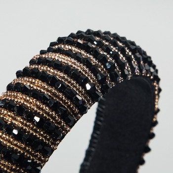 Luxury Bling Crystal Headband Αξεσουάρ μαλλιών για γυναίκες Χειροποίητες χάντρες Hairbands Makeup Headwear Designer Headbands Ζώνες φιόγκων