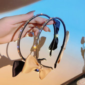 Bentite cu strasuri de modă pentru femei Benzi cu fundă Bretele de păr de designer de vară coreeană Accesorii pentru banda de păr pentru nuntă Cadouri pentru fete Nou