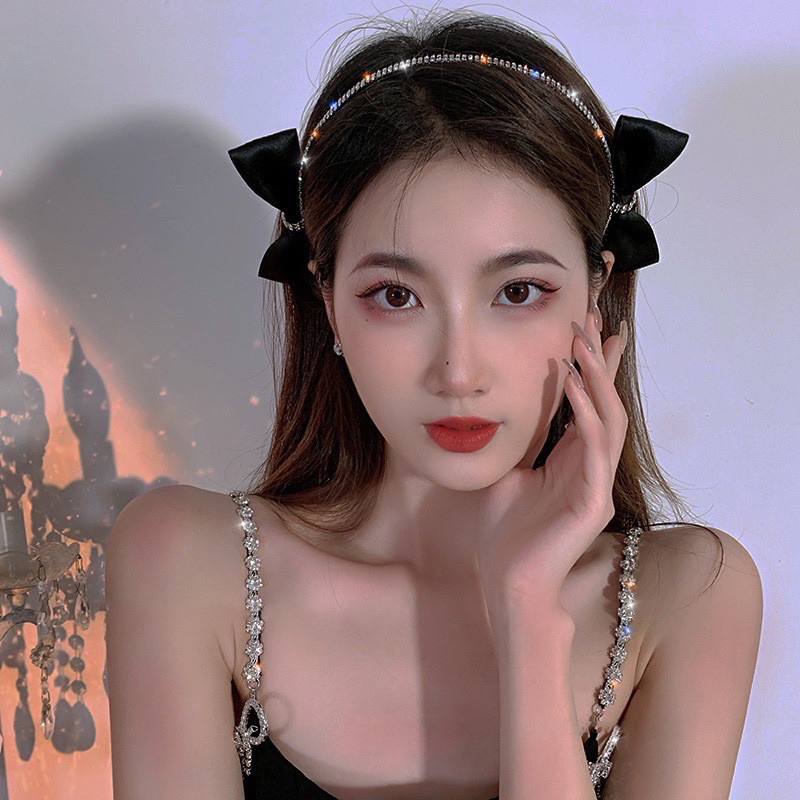 Bentite cu strasuri de modă pentru femei Benzi cu fundă Bretele de păr de designer de vară coreeană Accesorii pentru banda de păr pentru nuntă Cadouri pentru fete Nou