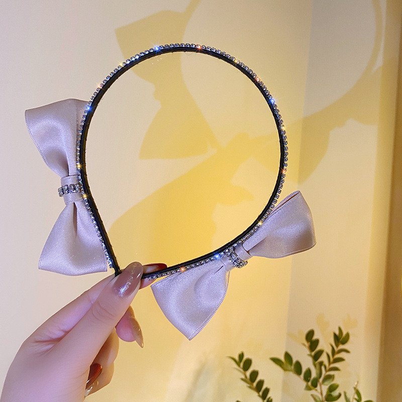 Bentite cu strasuri de modă pentru femei Benzi cu fundă Bretele de păr de designer de vară coreeană Accesorii pentru banda de păr pentru nuntă Cadouri pentru fete Nou