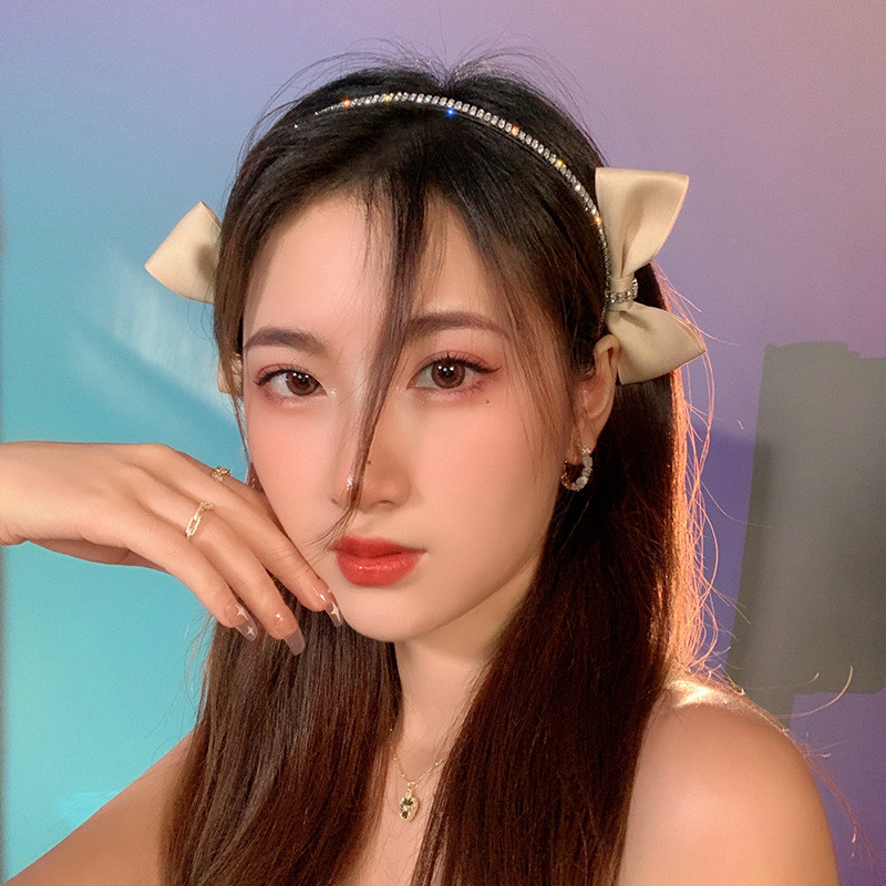 Bentite cu strasuri de modă pentru femei Benzi cu fundă Bretele de păr de designer de vară coreeană Accesorii pentru banda de păr pentru nuntă Cadouri pentru fete Nou