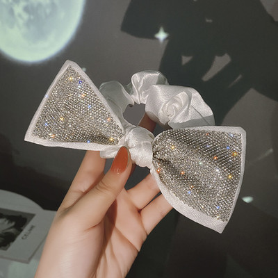 Bling strasuri fundite pentru păr Scrunchies cravate frânghie coreeană benzi elastice de cauciuc Suport pentru coadă de cal accesorii pentru păr fete pentru femei