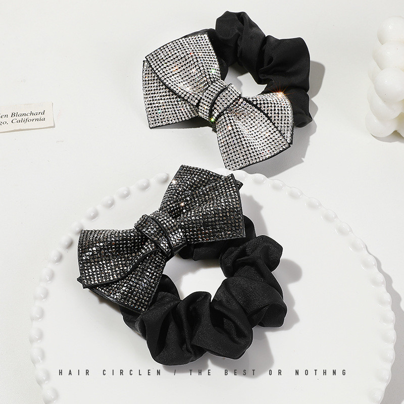 Bling strasuri fundite pentru păr Scrunchies cravate frânghie coreeană benzi elastice de cauciuc Suport pentru coadă de cal accesorii pentru păr fete pentru femei