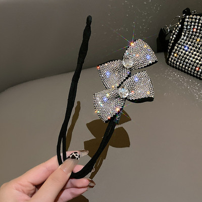 Bling Bling Strasuri Agrafe de păr Ace Suport pentru coadă de cal leneș Cap de coc Dish Bandă de păr Coiler Arcuri de păr Accesorii pentru cleme pentru femei