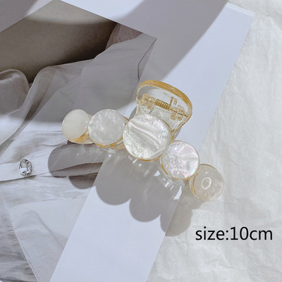 Agrafe mari pentru gheare de păr din metal auriu, pentru femei, cleme de perle, bijuterii, ace cu gheare cu strass, accesorii coreene pentru fete.