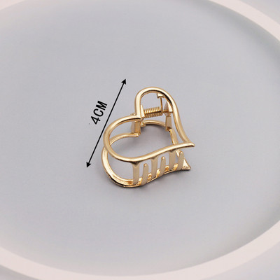 Agrafe mari pentru gheare de păr din metal auriu, pentru femei, cleme de perle, bijuterii, ace cu gheare cu strass, accesorii coreene pentru fete.