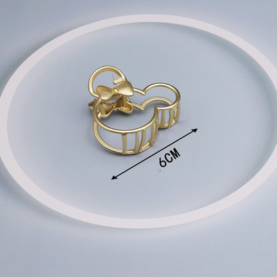 Agrafe mari pentru gheare de păr din metal auriu, pentru femei, cleme de perle, bijuterii, ace cu gheare cu strass, accesorii coreene pentru fete.