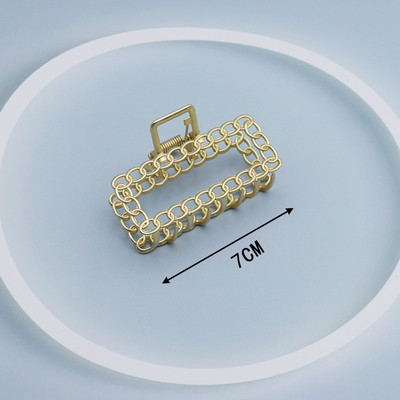 Agrafe mari pentru gheare de păr din metal auriu, pentru femei, cleme de perle, bijuterii, ace cu gheare cu strass, accesorii coreene pentru fete.