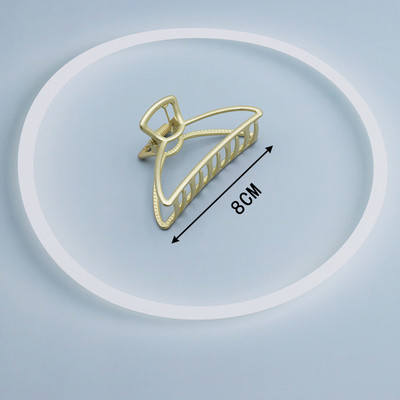 Agrafe mari pentru gheare de păr din metal auriu, pentru femei, cleme de perle, bijuterii, ace cu gheare cu strass, accesorii coreene pentru fete.