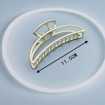 Agrafe mari pentru gheare de păr din metal auriu, pentru femei, cleme de perle, bijuterii, ace cu gheare cu strass, accesorii coreene pentru fete.