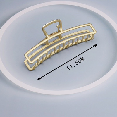 Agrafe mari pentru gheare de păr din metal auriu, pentru femei, cleme de perle, bijuterii, ace cu gheare cu strass, accesorii coreene pentru fete.