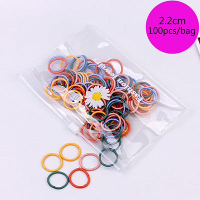 100/1000 buc/pachet Legături de păr Elastice Scrunchies Benzi de păr frânghie Accesorii de păr pentru copii pentru fete Suport pentru coadă de cal de gumă Benzi de cauciuc