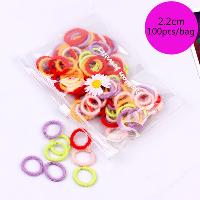 100/1000 buc/pachet Legături de păr Elastice Scrunchies Benzi de păr frânghie Accesorii de păr pentru copii pentru fete Suport pentru coadă de cal de gumă Benzi de cauciuc