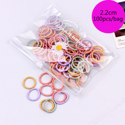 100/1000 buc/pachet Legături de păr Elastice Scrunchies Benzi de păr frânghie Accesorii de păr pentru copii pentru fete Suport pentru coadă de cal de gumă Benzi de cauciuc