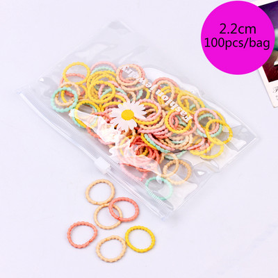 100/1000 buc/pachet Legături de păr Elastice Scrunchies Benzi de păr frânghie Accesorii de păr pentru copii pentru fete Suport pentru coadă de cal de gumă Benzi de cauciuc