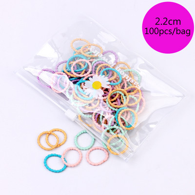 100/1000 buc/pachet Legături de păr Elastice Scrunchies Benzi de păr frânghie Accesorii de păr pentru copii pentru fete Suport pentru coadă de cal de gumă Benzi de cauciuc