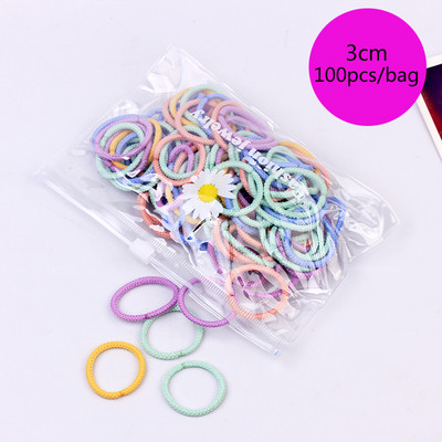 100/1000 buc/pachet Legături de păr Elastice Scrunchies Benzi de păr frânghie Accesorii de păr pentru copii pentru fete Suport pentru coadă de cal de gumă Benzi de cauciuc