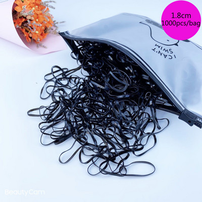 100/1000 buc/pachet Legături de păr Elastice Scrunchies Benzi de păr frânghie Accesorii de păr pentru copii pentru fete Suport pentru coadă de cal de gumă Benzi de cauciuc