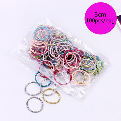 100/1000 buc/pachet Legături de păr Elastice Scrunchies Benzi de păr frânghie Accesorii de păr pentru copii pentru fete Suport pentru coadă de cal de gumă Benzi de cauciuc