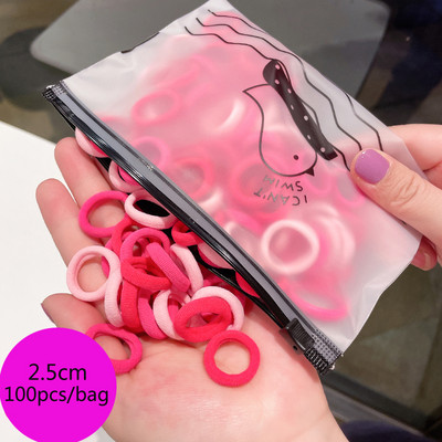 100/1000 buc/pachet Legături de păr Elastice Scrunchies Benzi de păr frânghie Accesorii de păr pentru copii pentru fete Suport pentru coadă de cal de gumă Benzi de cauciuc