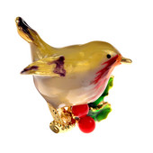 CINDY XIANG Broșă multicoloră Robin Bird Broșă Broșe de animale de înaltă calitate emailate pentru prieteni Cadouri de bijuterii de Crăciun de Anul Nou