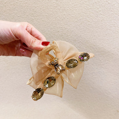 Agrafe de păr cu flori pentru femei, gheare, 2022, agrafe noi de cristal, dulci, agrafe de păr de crab, accesorii pentru păr pentru fete, cadou