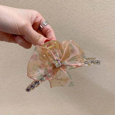 Agrafe de păr cu flori pentru femei, gheare, 2022, agrafe noi de cristal, dulci, agrafe de păr de crab, accesorii pentru păr pentru fete, cadou