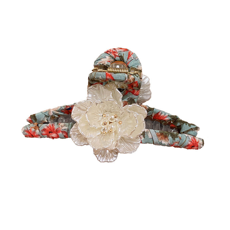 Noi gheare de păr coreeane pentru femei, acrilice, agrafe de păr cu flori dulci, ace, perle mari, accesorii de păr pentru fete