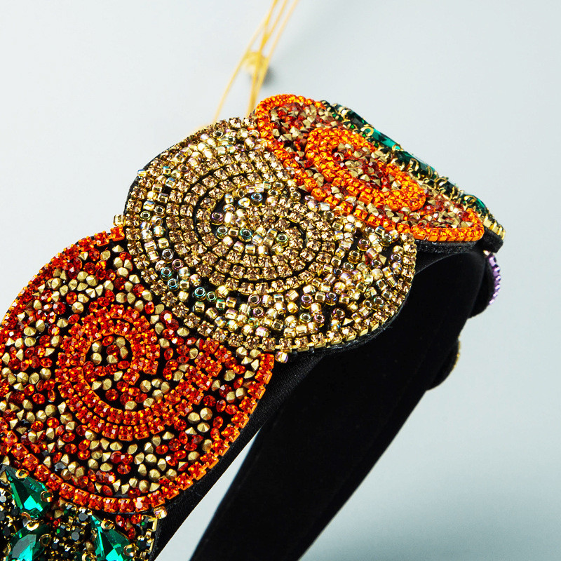 Bentite de lux baroc cu strasuri pentru femei Accesorii pentru păr pentru boutique, industria grea, diamante, perle de designer, bentițe de păr cu fundă