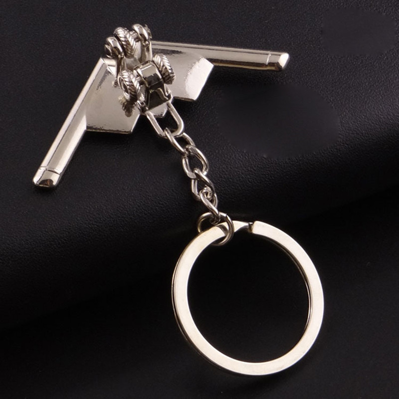 Breloc din aliaj de avion de simulare, model de luptător, breloc pentru băieți pasionați de aviație, suveniruri, geantă, pandantiv, accesorii, cadouri