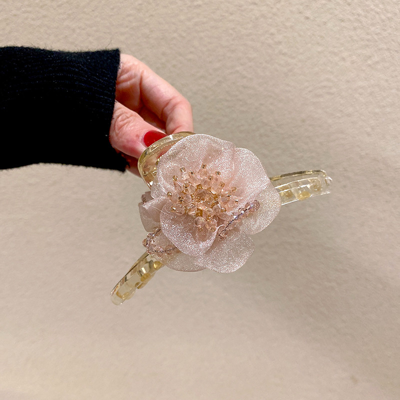 Gheare de păr pentru femei în stil coreean Agrafe de păr din acrilic Agrafe de păr cu flori dulci Articole de păr cu geometrie mari pentru fete Accesorii de păr de vară