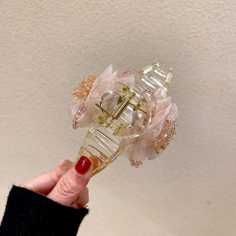 Gheare de păr pentru femei în stil coreean Agrafe de păr din acrilic Agrafe de păr cu flori dulci Articole de păr cu geometrie mari pentru fete Accesorii de păr de vară