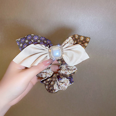 Bling Strasuri Funde de păr Scrunchies Cravate Funie coreeană șifon Benzi de cauciuc Suport pentru coadă de cal Accesorii de păr pentru fete