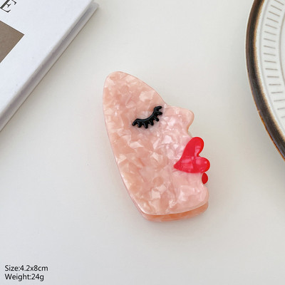 Design Acetat Margaretă Lalea Floarea-soarelui Floare Gheare de păr Clip Drăguț Palm Ochi Evil Evil Ace Ace de păr Accesorii pentru păr pentru femei Nou