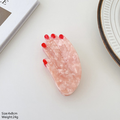 Design Acetat Margaretă Lalea Floarea-soarelui Floare Gheare de păr Clip Drăguț Palm Ochi Evil Evil Ace Ace de păr Accesorii pentru păr pentru femei Nou