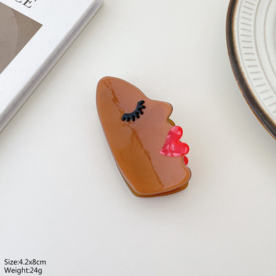 Design Acetat Margaretă Lalea Floarea-soarelui Floare Gheare de păr Clip Drăguț Palm Ochi Evil Evil Ace Ace de păr Accesorii pentru păr pentru femei Nou